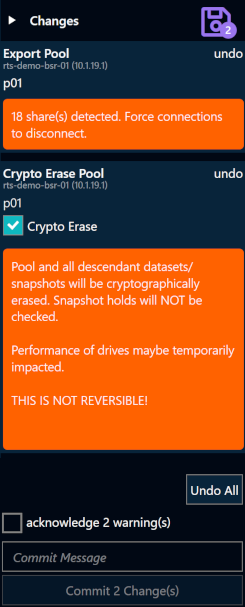 sed crytographically erasing keys