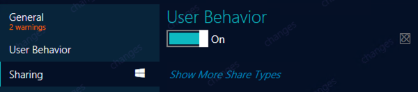ub enable user behavior