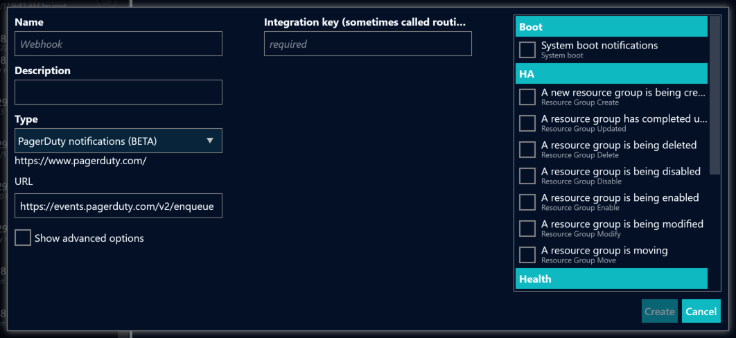 web webhook example pagerduty