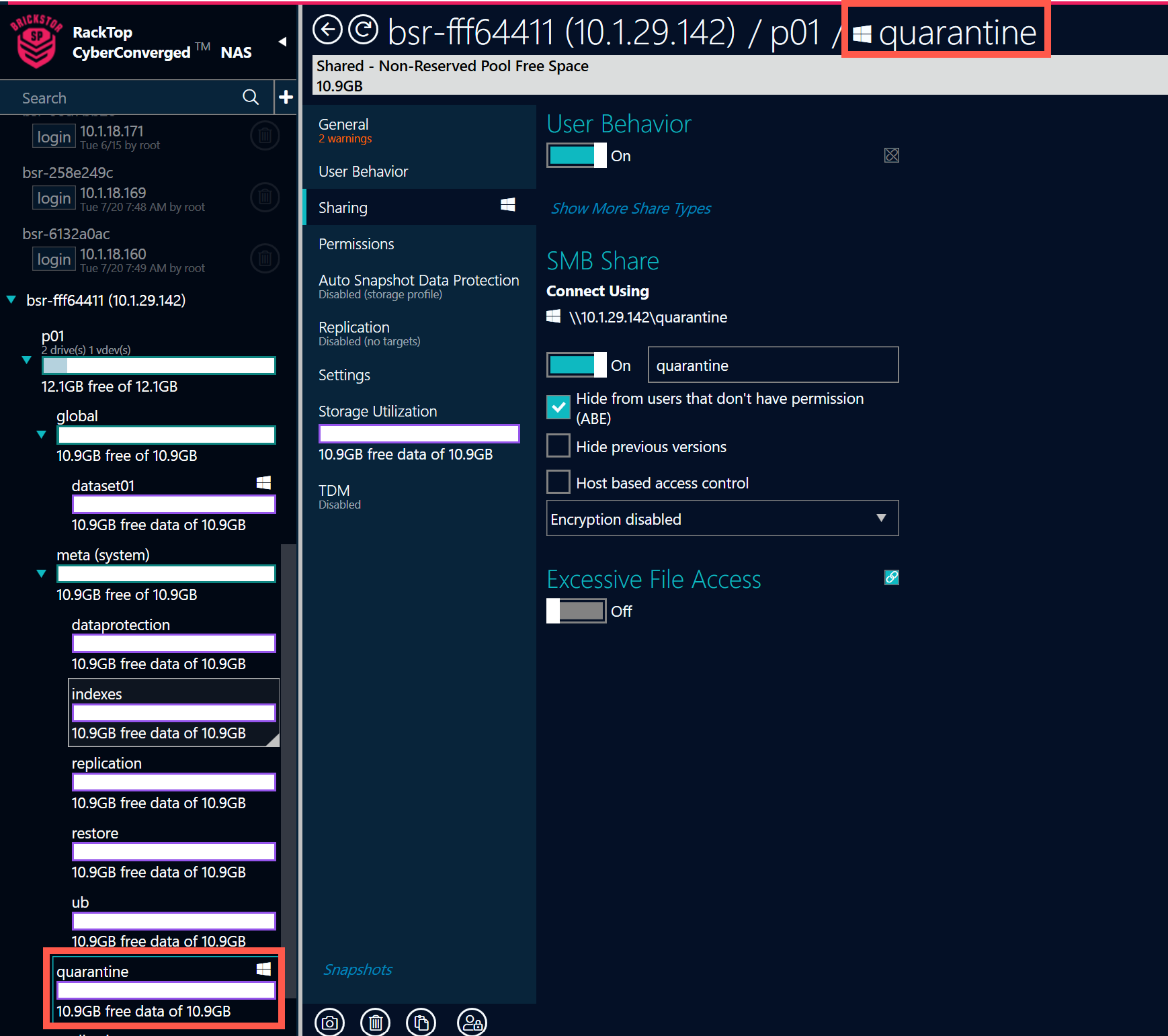 Quarantining a File.