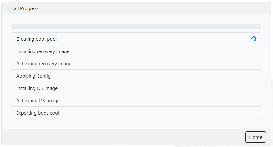 Installation Progress Bar