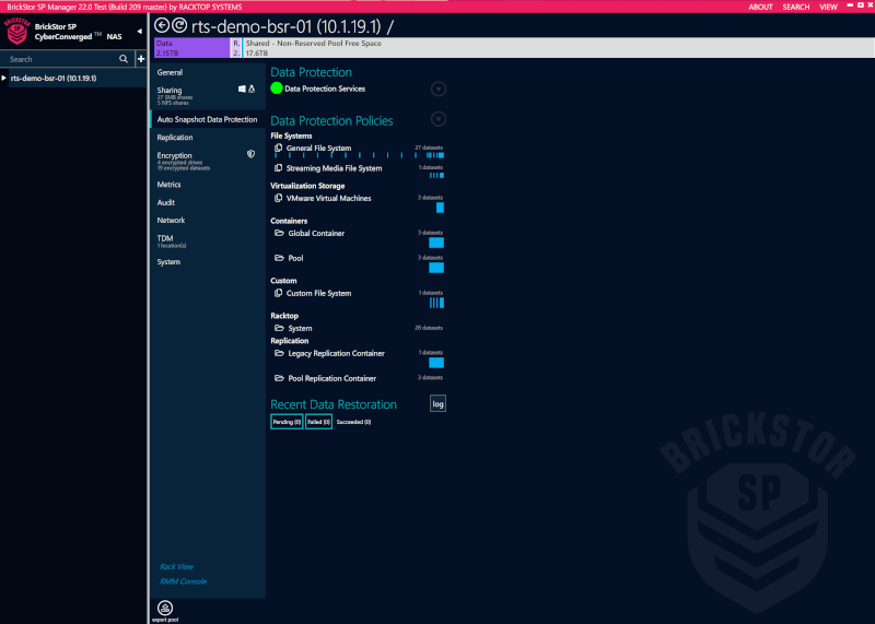 myr data protection tab