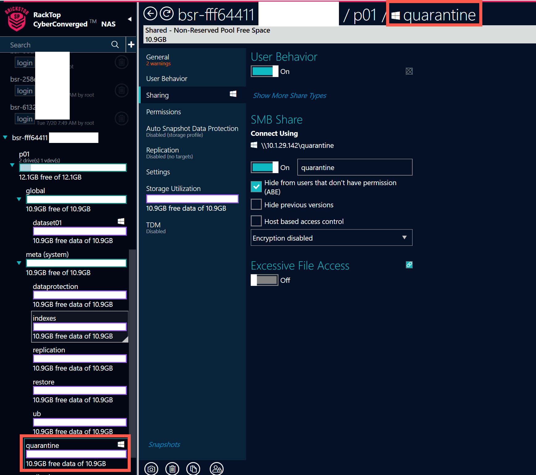 Quarantining a File.