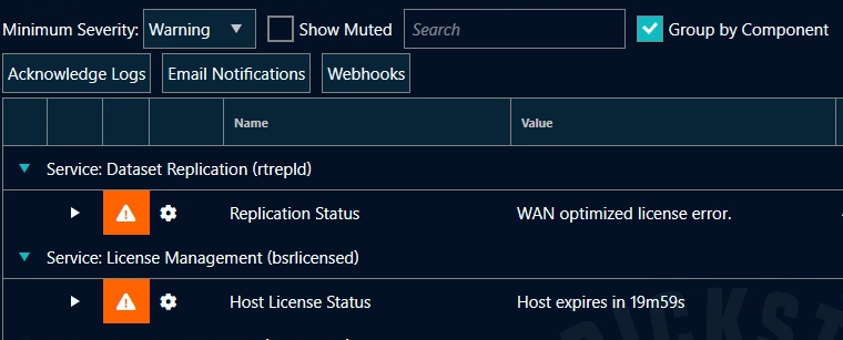 Health Tab Email Notifications Button