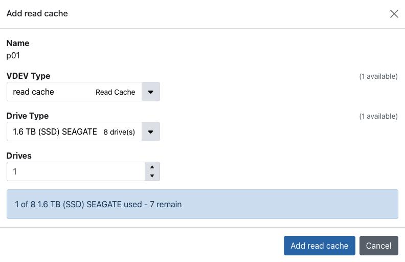 add read cache flyout