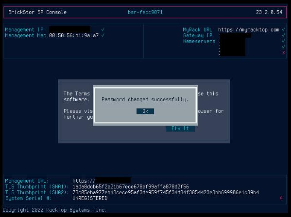 Successful Password Change