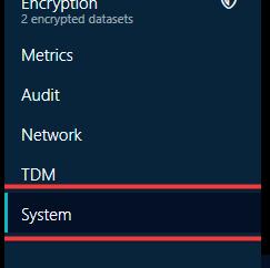 Navigate to the Systems Tab