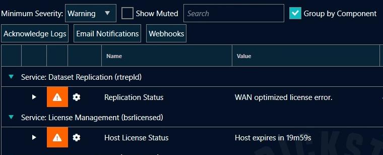 Health Tab Email Notifications Button