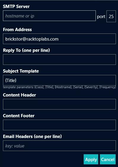 SMTP Mail Setting Advanced