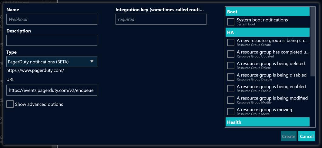 web webhook example pagerduty